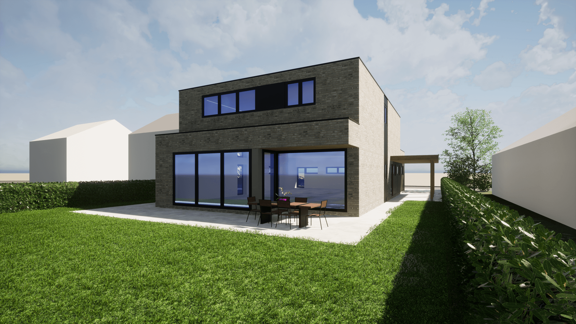 Moderne, energiezuinige villa in Wevelgem